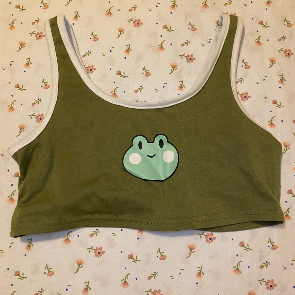 cropped frog tank top / cami